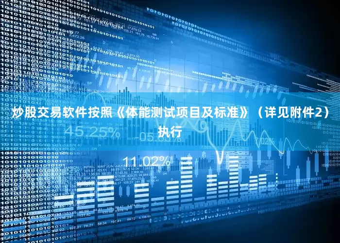 炒股交易软件按照《体能测试项目及标准》（详见附件2）执行