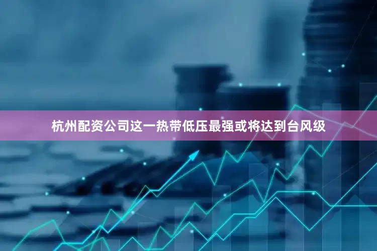 杭州配资公司这一热带低压最强或将达到台风级
