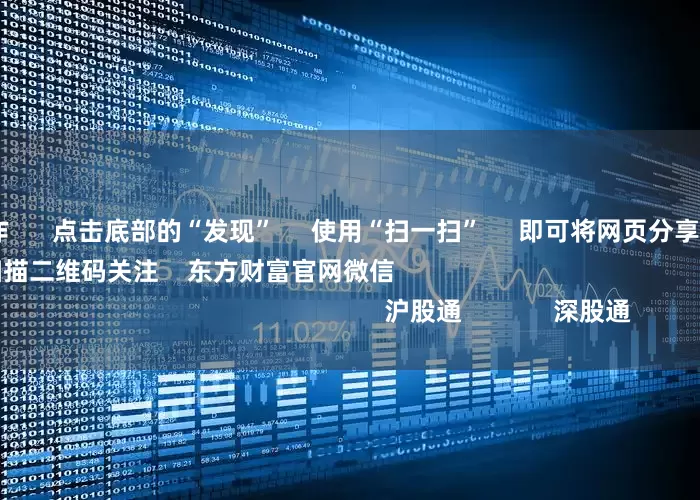 股票配资合作      点击底部的“发现”     使用“扫一扫”     即可将网页分享至朋友圈                            扫描二维码关注    东方财富官网微信                                                                        沪股通             深股通